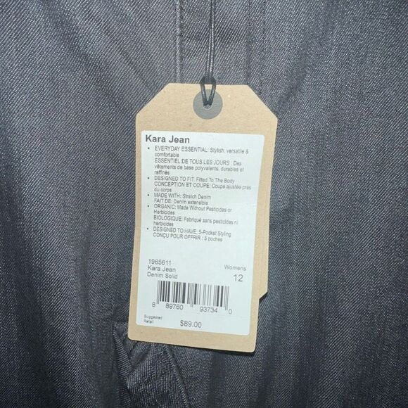 prAna $89 Kara Dark Wash Stretch Denim Jeans Womens 12 NEW - Picture 5 of 8